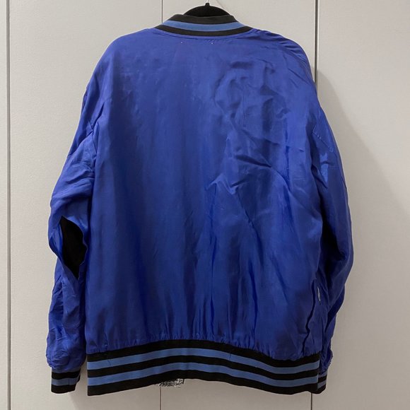 *SOLD* Marc Jacobs silver blue metallic bomber jacket - Picture 8 of 10